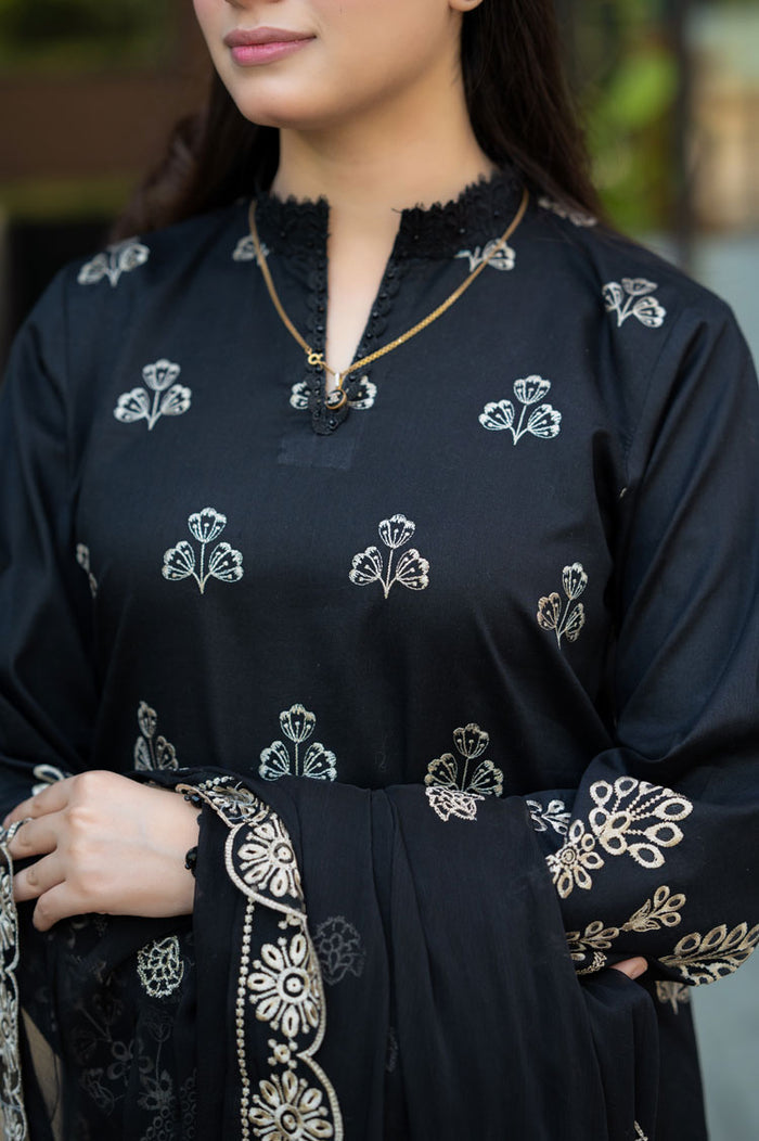 Black Embroidery 3pcs