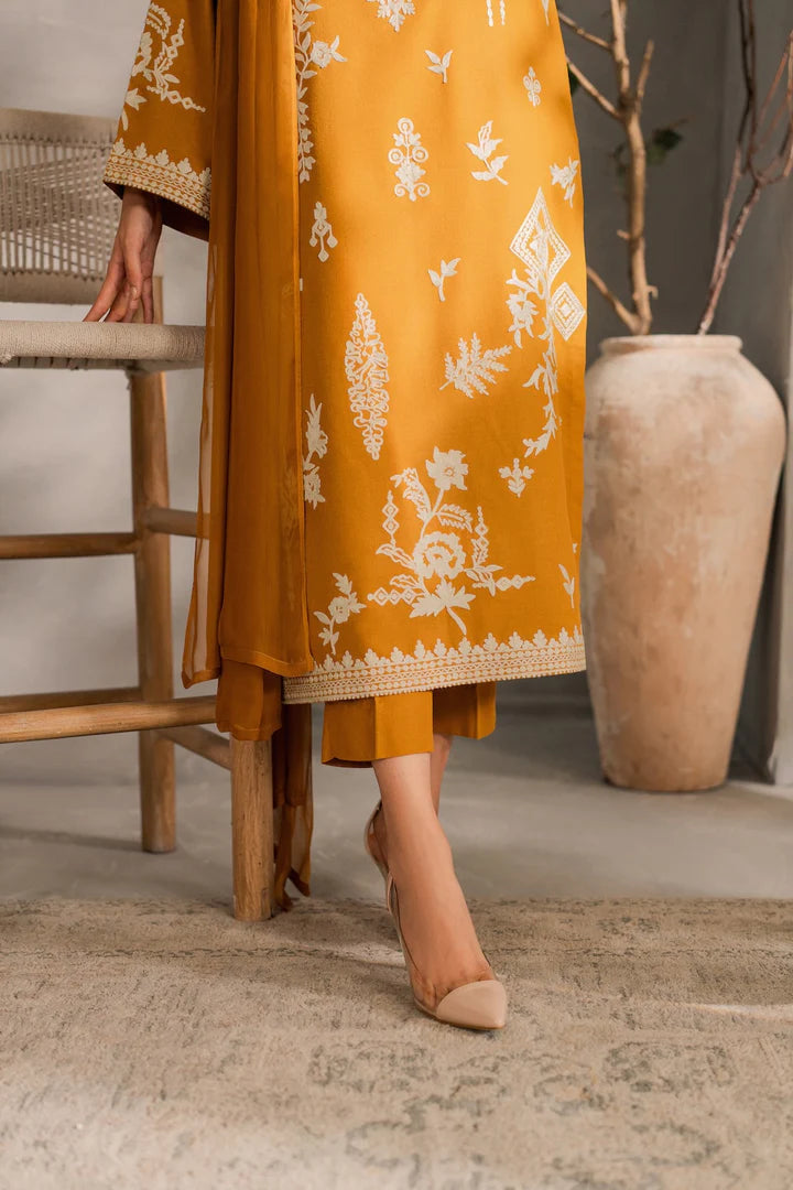 Musturd Embroidery 3pcs